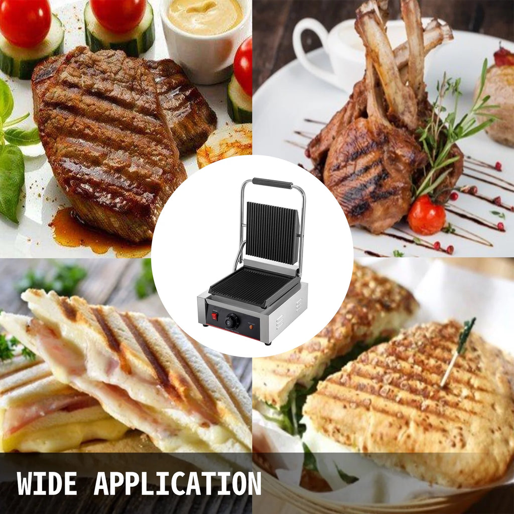 110V 1800W Electric Non-Stick Panini Maker B1333