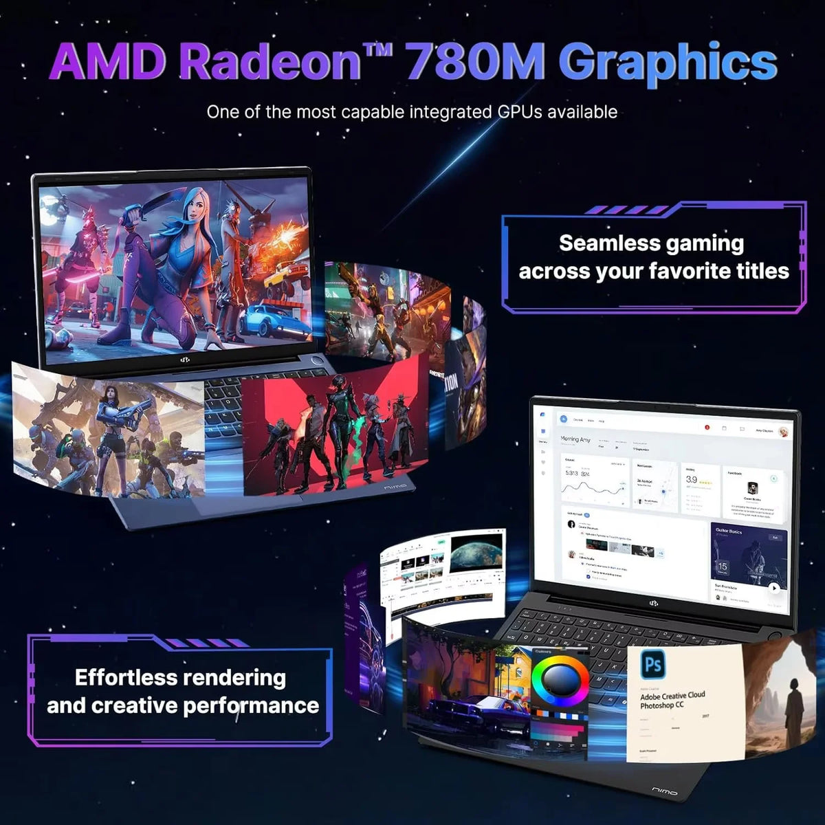 17.3" FHD Gaming Laptop, AMD Ryzen 9 8945HS 8 Cores, 32GB RAM 1TB SSD, Radeon 780M, PD 100W Type-C, Backlit Keyboard Fingerprint, Blue Z247450