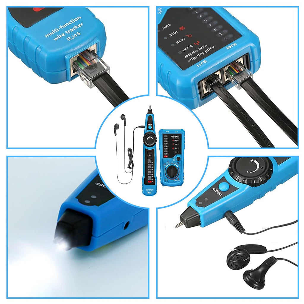 RJ11 RJ45 Multifunction Wire Tracker Cable Tester W64508