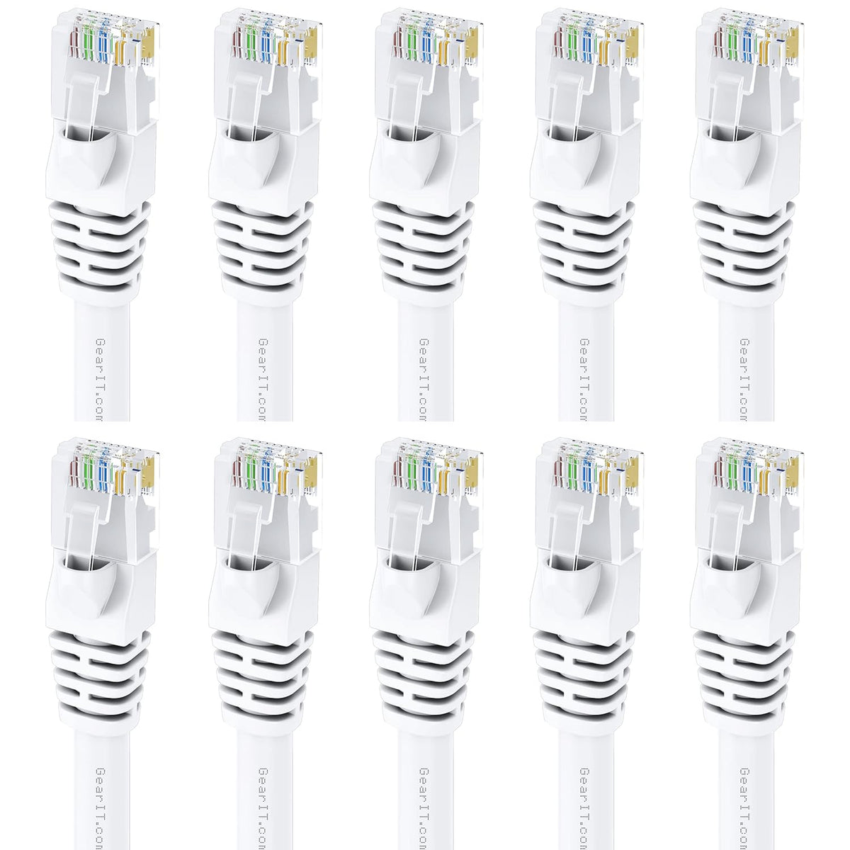 Cat 6 Ethernet Cable 6 ft 10-Pack Black V5566