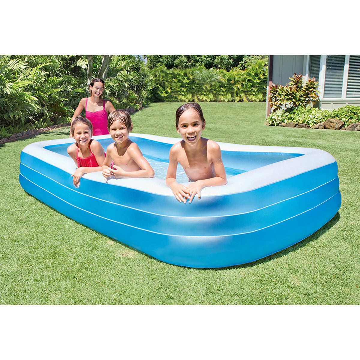 Rectangular Inflatable Swimming Pool, 2 Pack I56966