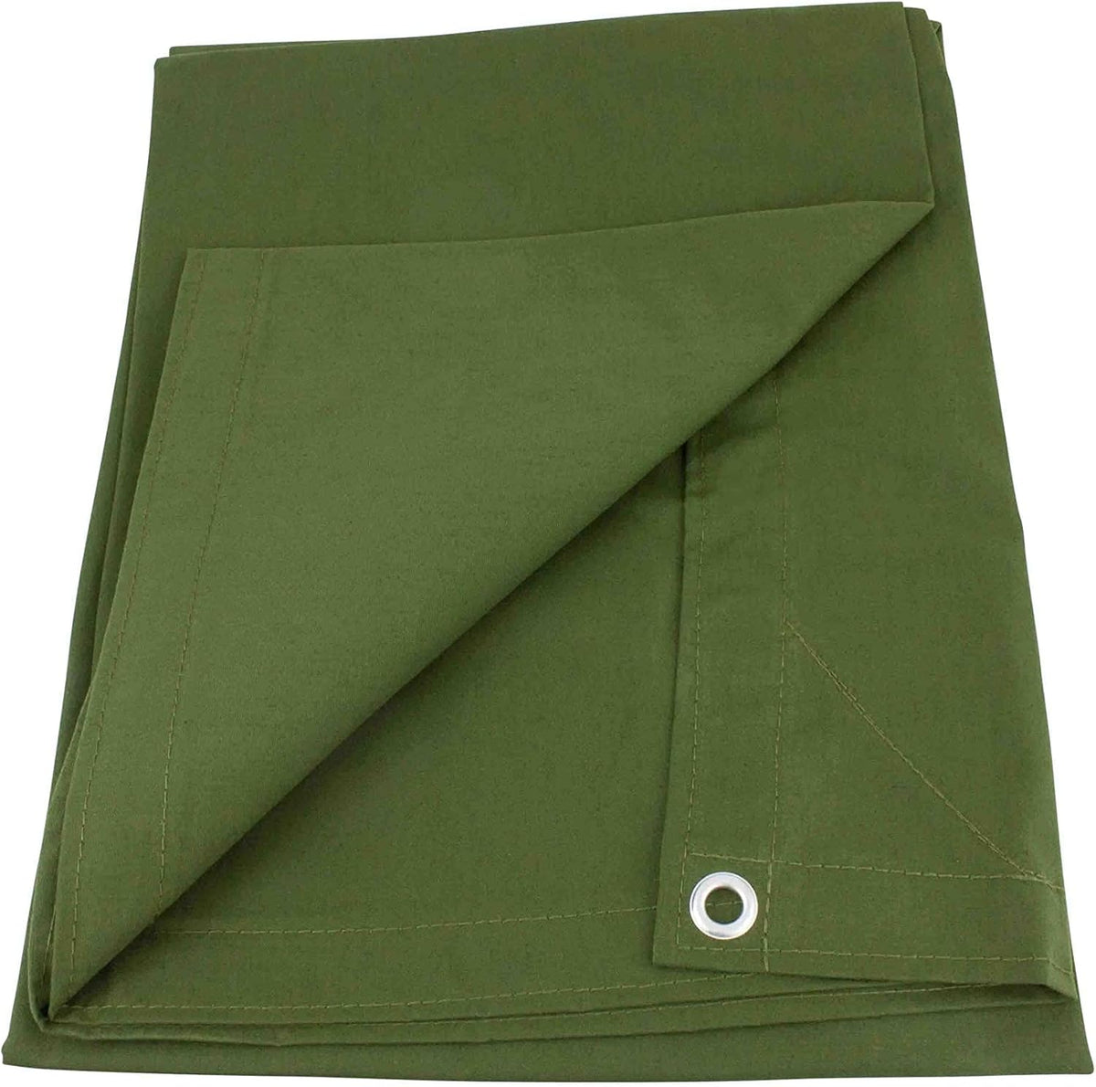 Green Canvas Tarp 12oz Water Resistant 12' x 20' Pack of 2 Z2280