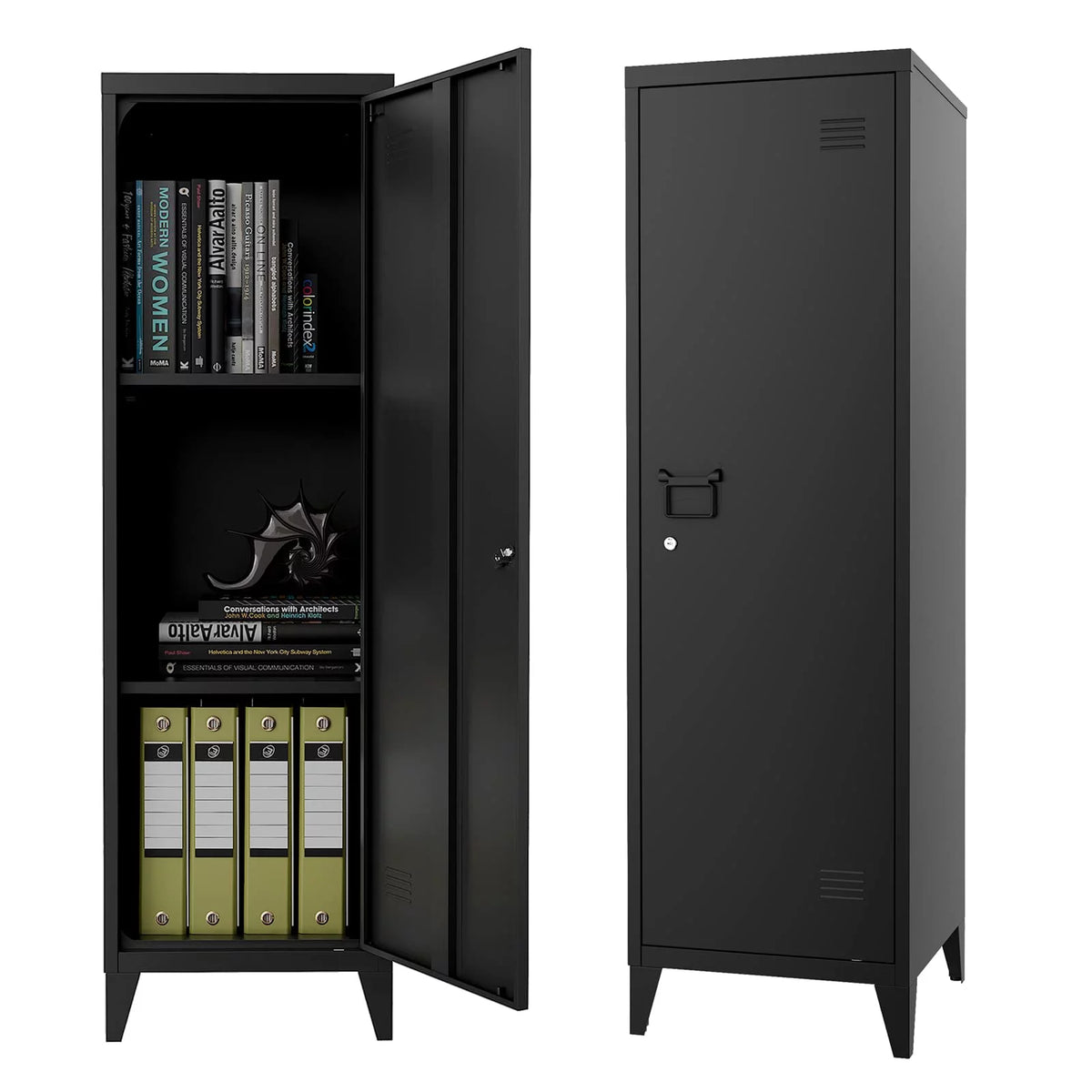 Metal Locker Storage Cabinet with Locking Door V74520