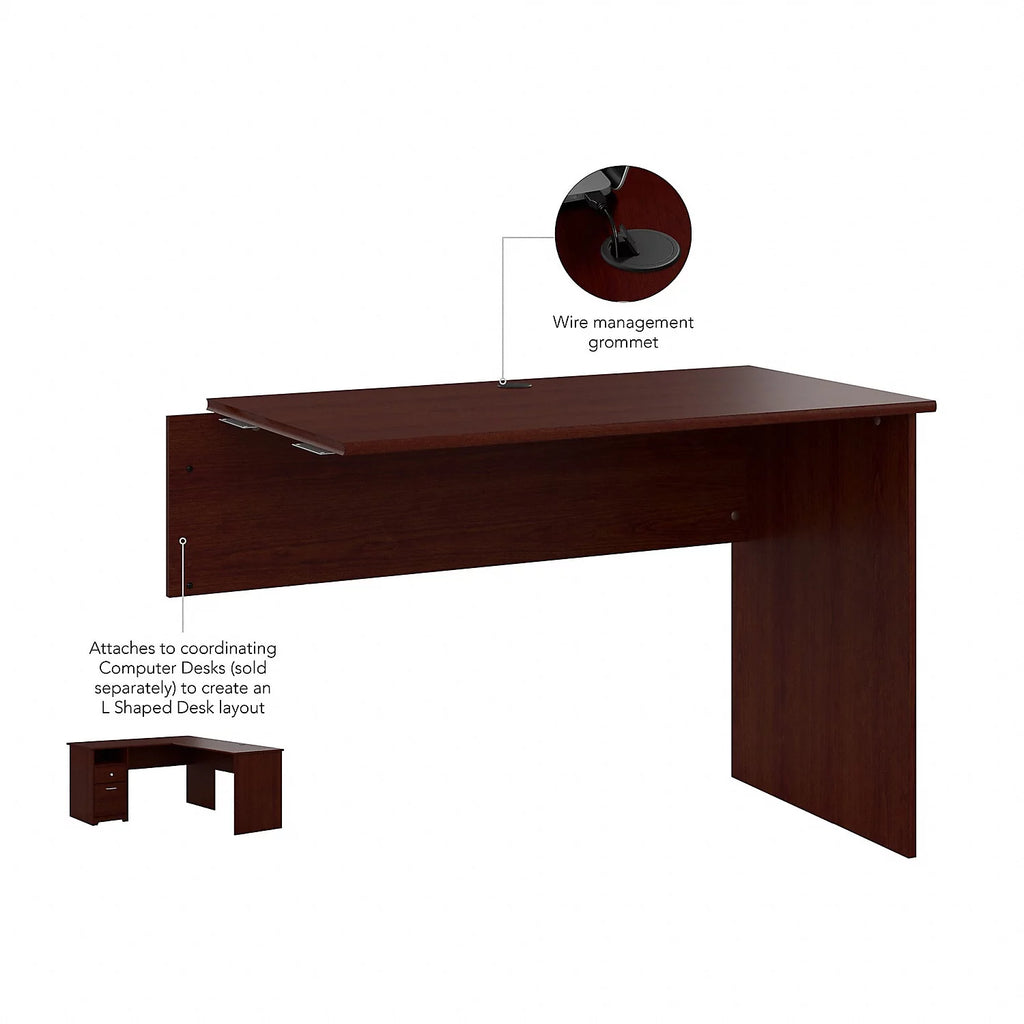 Engineered Wood Desk Return in Harvest Cherry Y6153