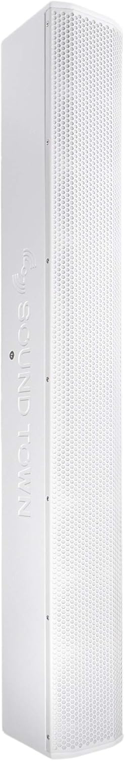 White Passive Wall-Mount Column Line Array Speaker with 8 x 5” Woofers Y718088