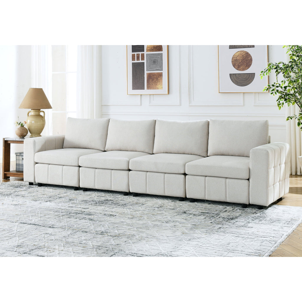 Upholstered Modular Sofa 4-Seater U40319