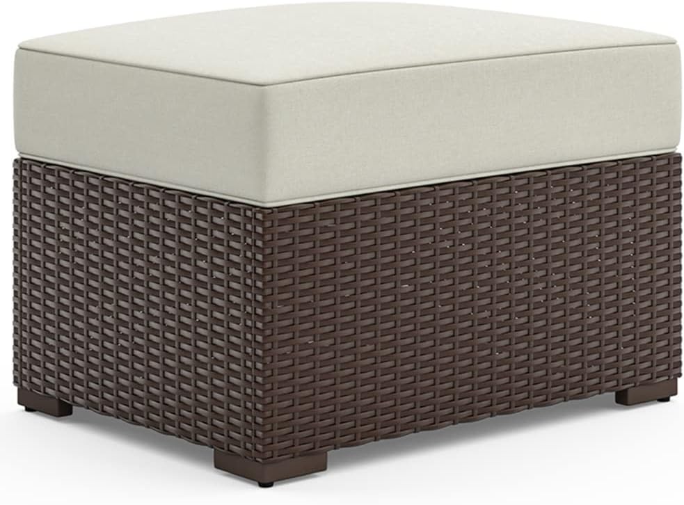 Brown Outdoor Ottoman U18364