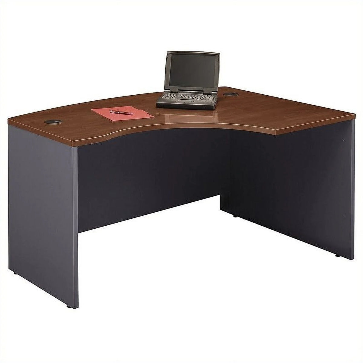 60 x 43 L Bow Desk in Hansen Cherry F71520