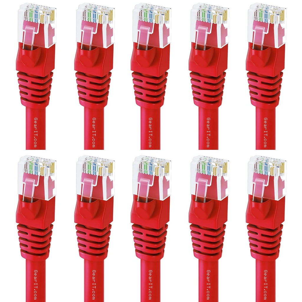 Cat 6 Ethernet Cable 6 ft 10-Pack Black V5566
