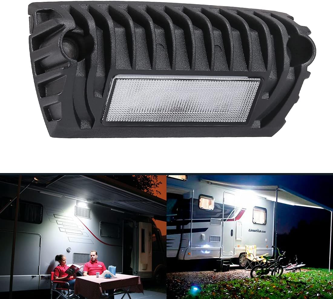2 Pack 12V LED RV Ceiling Dome Lights with Touch Dimmer, Natural White 4000K E157213