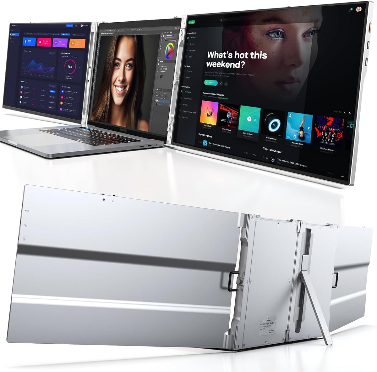 Portable Triple Monitor for Laptop K654