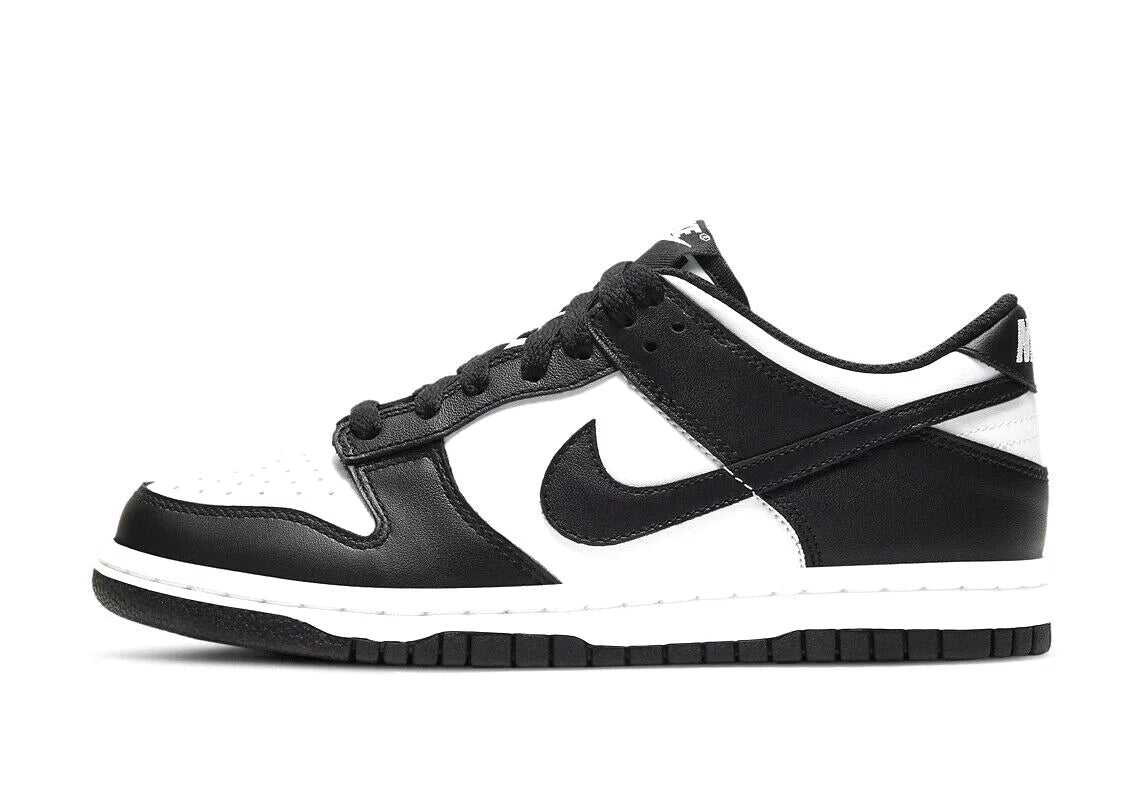 White Black Leather Sneaker Shoes I879449