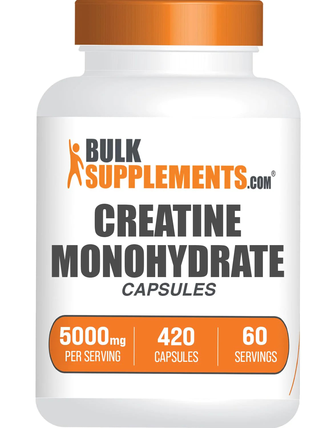 Micronized Creatine Monohydrate 5000mg Gluten Free 420 Capsules Q8721