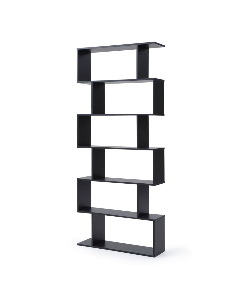 Black 6-Shelf Bookcase I6685
