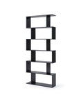 Black 6-Shelf Bookcase I6685