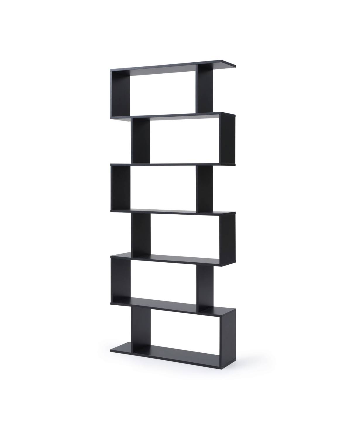 Black 6-Shelf Bookcase I6685