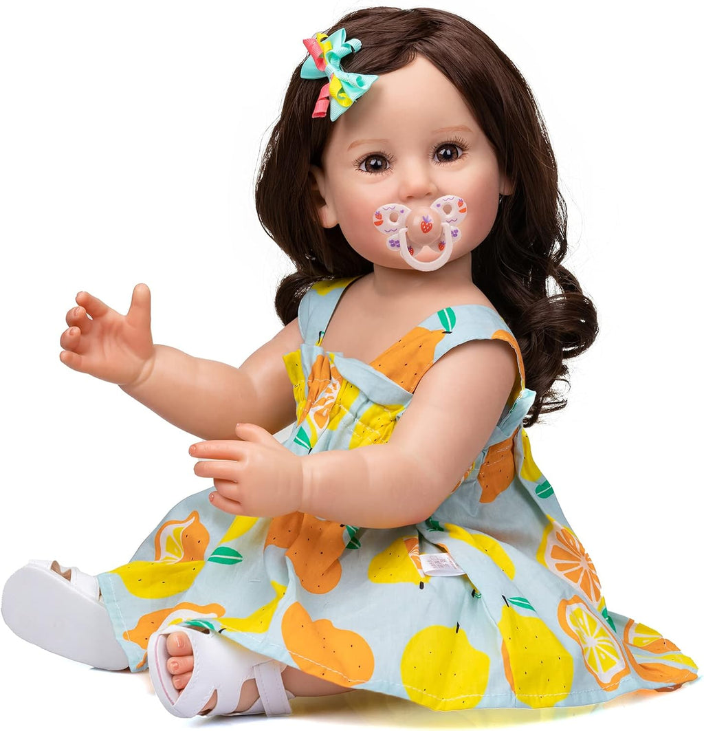 22 inch Full Body Silicone Reborn Baby Doll Girl I16653