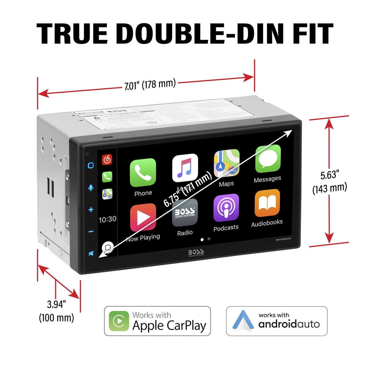Wireless Apple CarPlay Car Audio Stereo System E2231