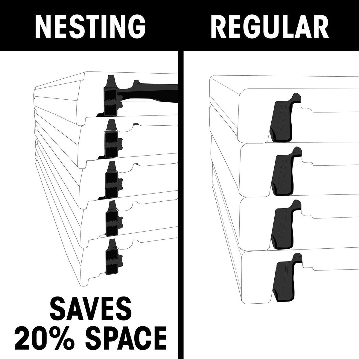 6-Foot Nesting Table H22517