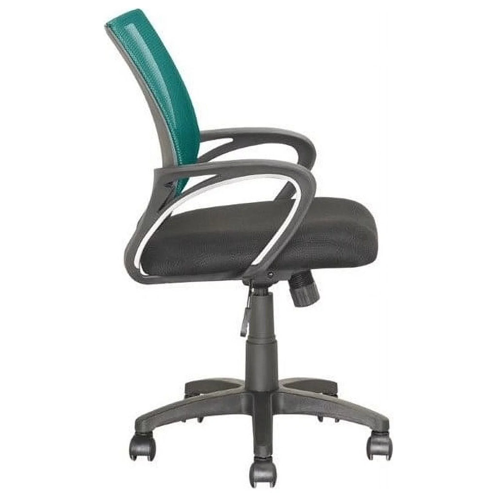 Teal Blue Mesh Fabric Swivel Office Chair M617723