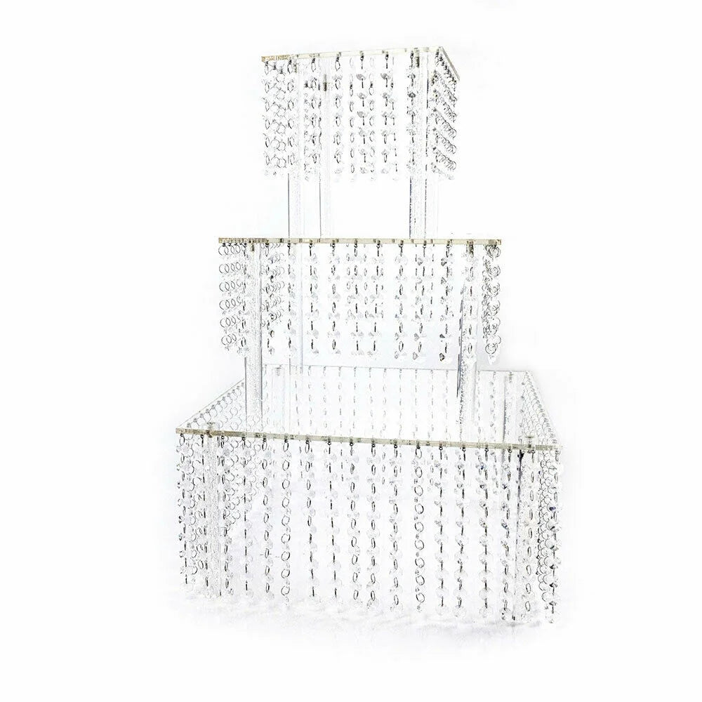 Set of 3 Clear Acrylic Cake Stands G162342