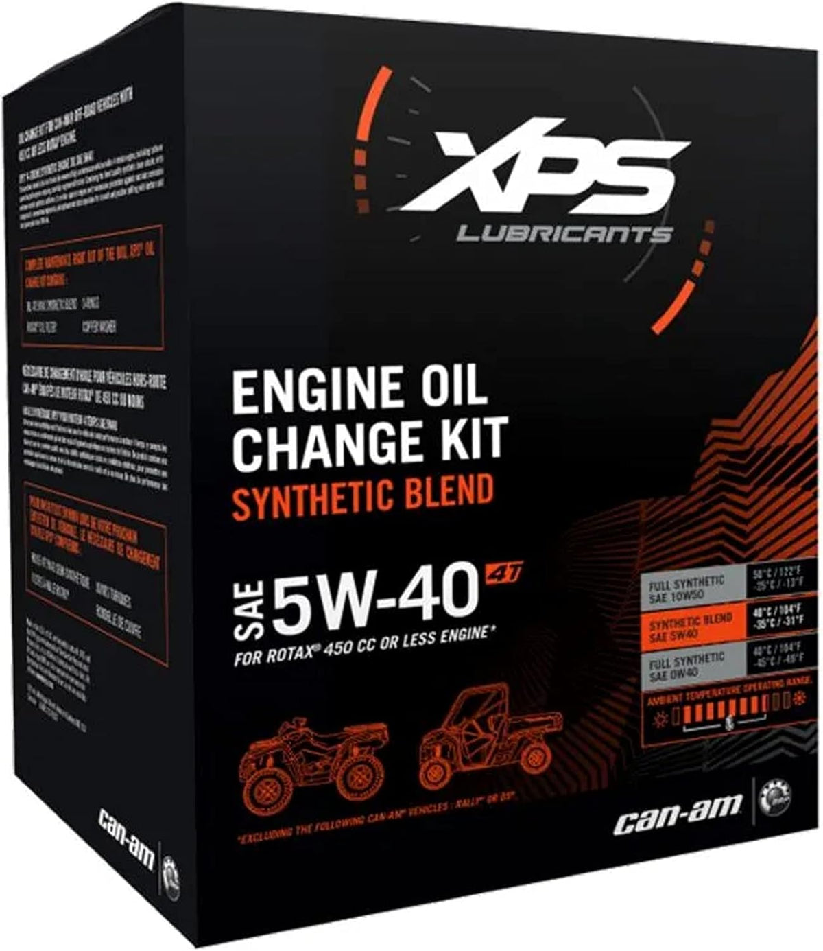 Can-Am Off-Road 4T 5W-40 Synthetic Blend Oil Change Kit Pack of 2 Q71617