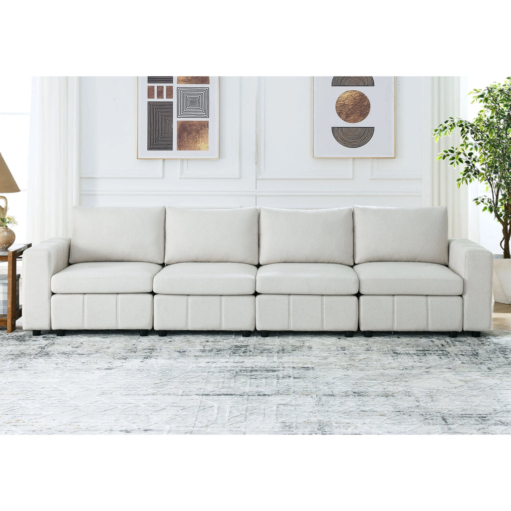 Upholstered Modular Sofa 4-Seater U40319