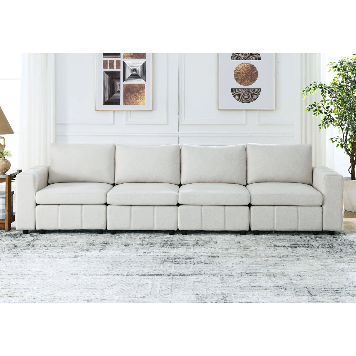 Upholstered Modular Sofa 4-Seater U40319