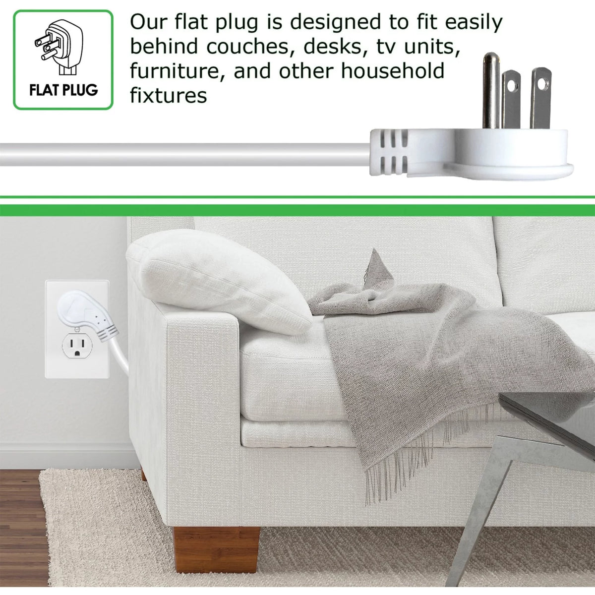 8-Outlet USB-A and USB-C Surge Protector Power Strip Z972