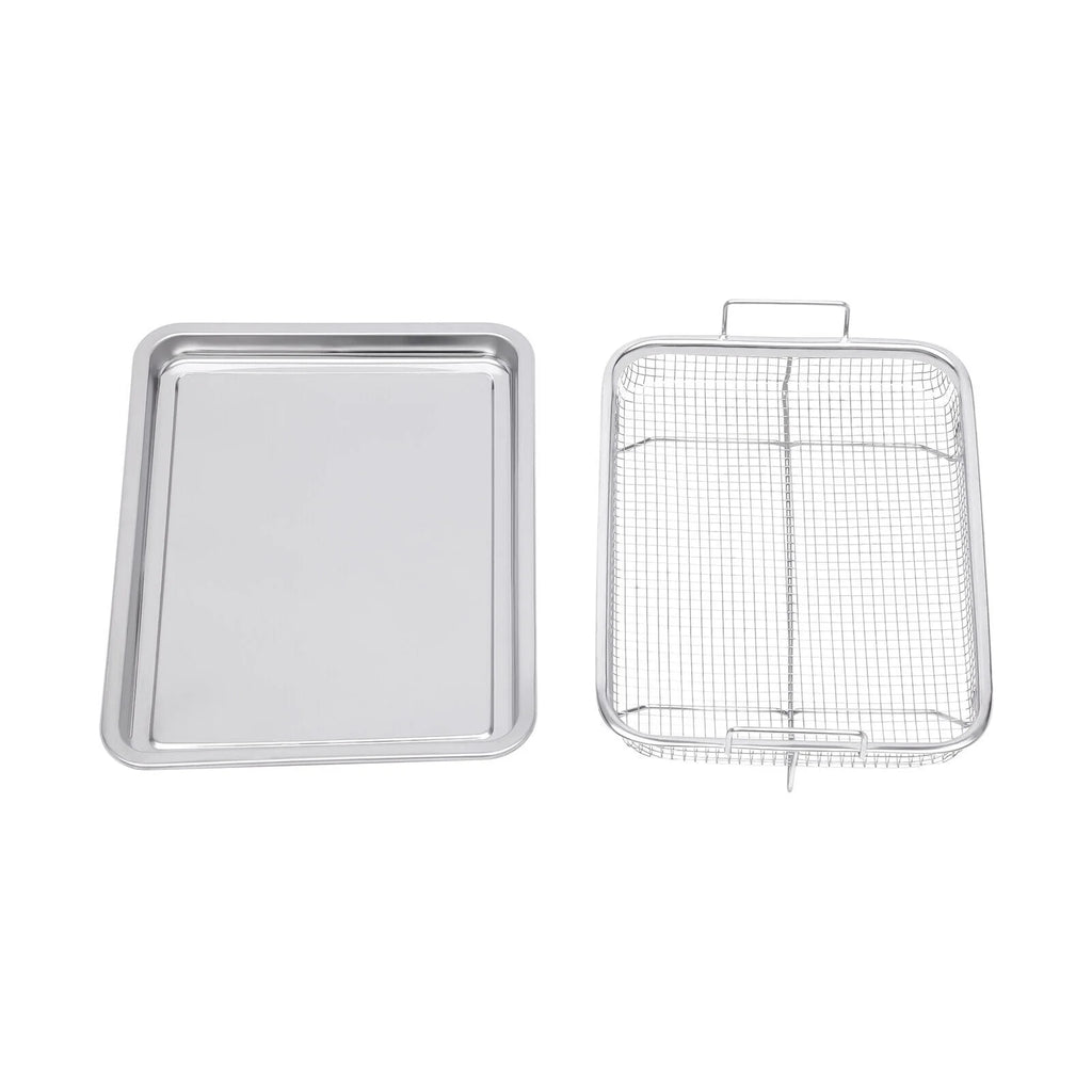 Stainless Steel Non-stick Air Fryer Basket 2 Piece Set M130648