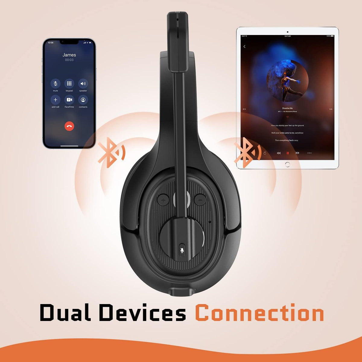 Noise Canceling Bluetooth Headset with Microphone G51284