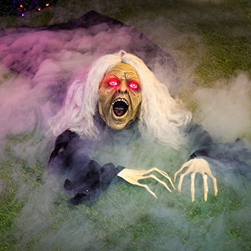 Zombie Halloween Decoration with Sound Effect & Lighted Eyes D112718