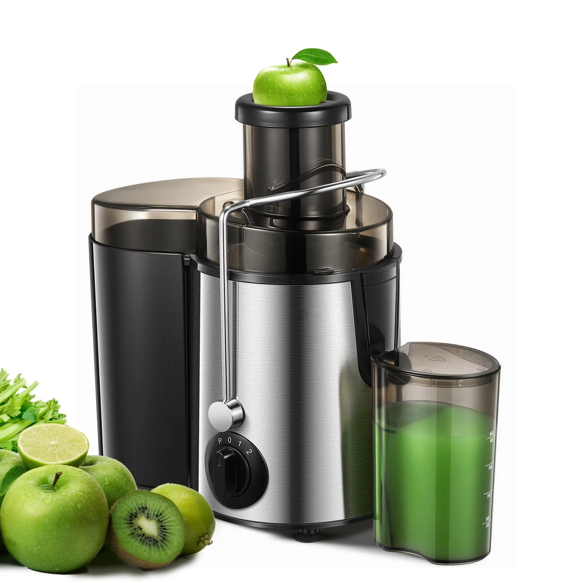 Juicer Machines Vegetable and Fruit with 3-Speed Setting 400W Motor L832323