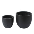 Round Black Planter J2897