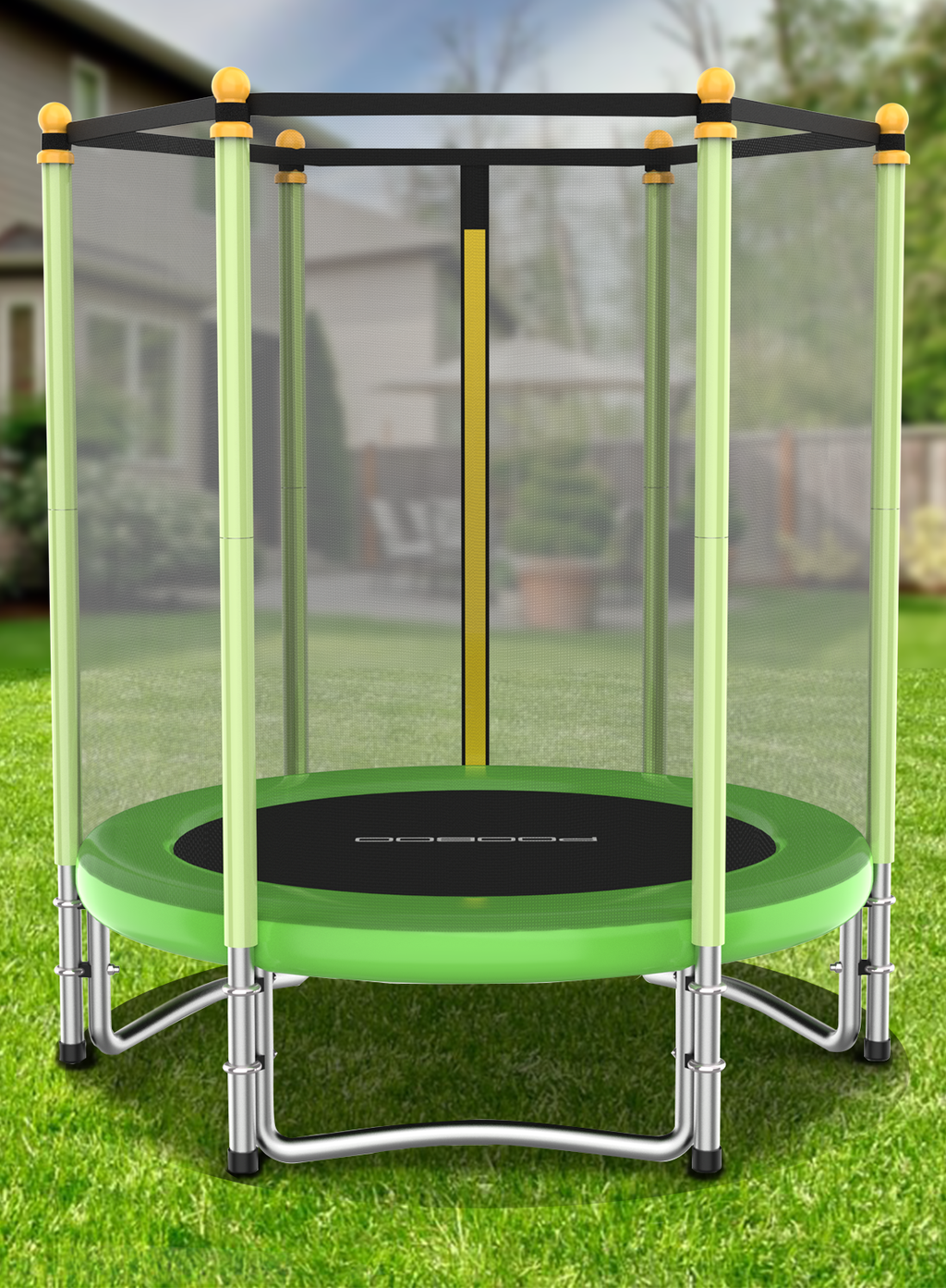 55" Kids Trampoline with Safety Enclosure Net E319