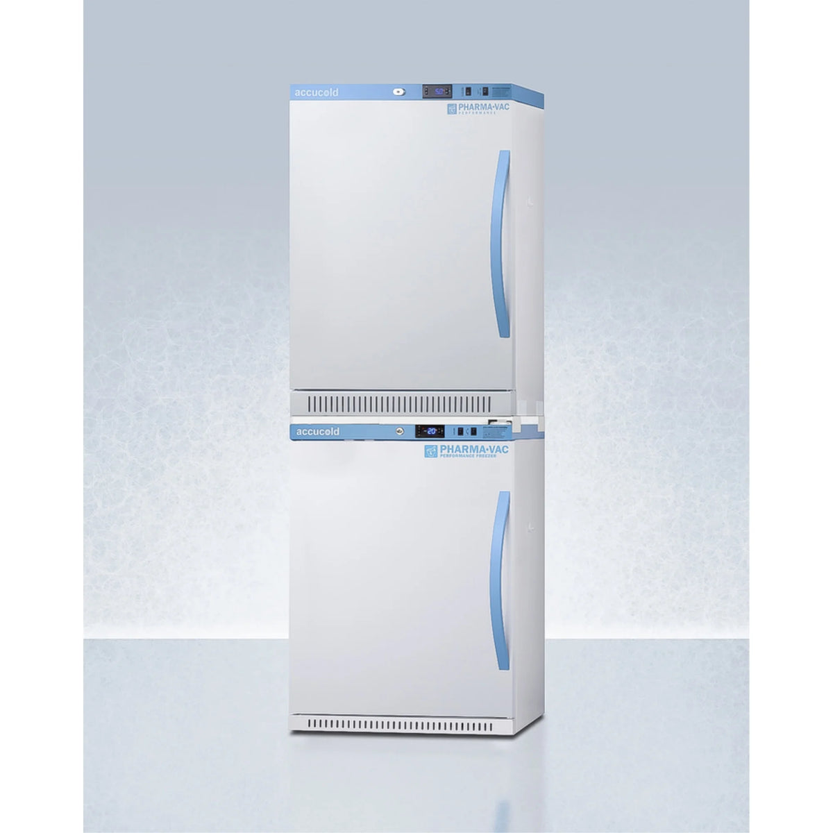 Pharma-Vac stacked vaccine refrigerator/freezer combination F475757