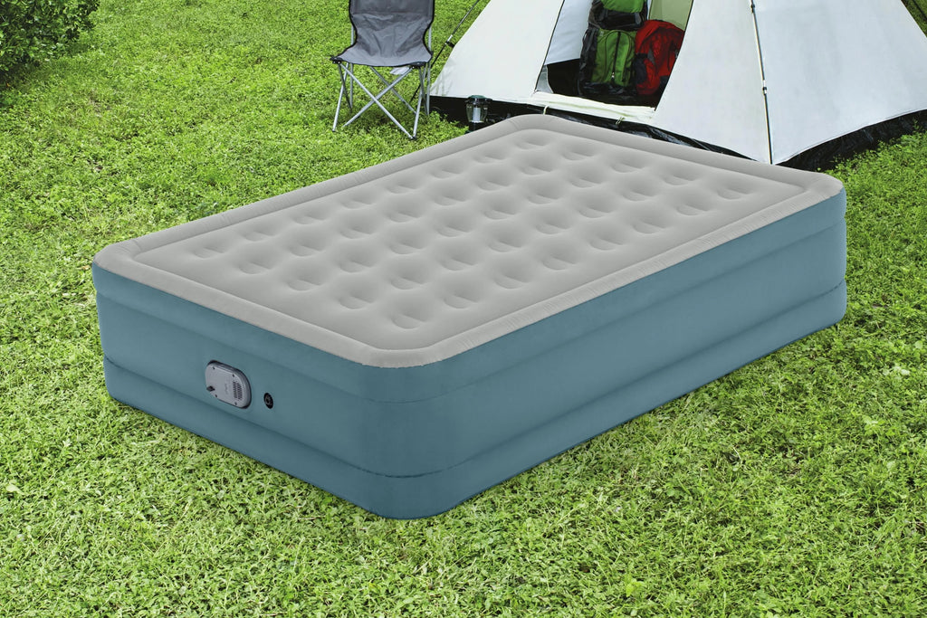 Queen Air Mattress with Rechargeable Pump Y347