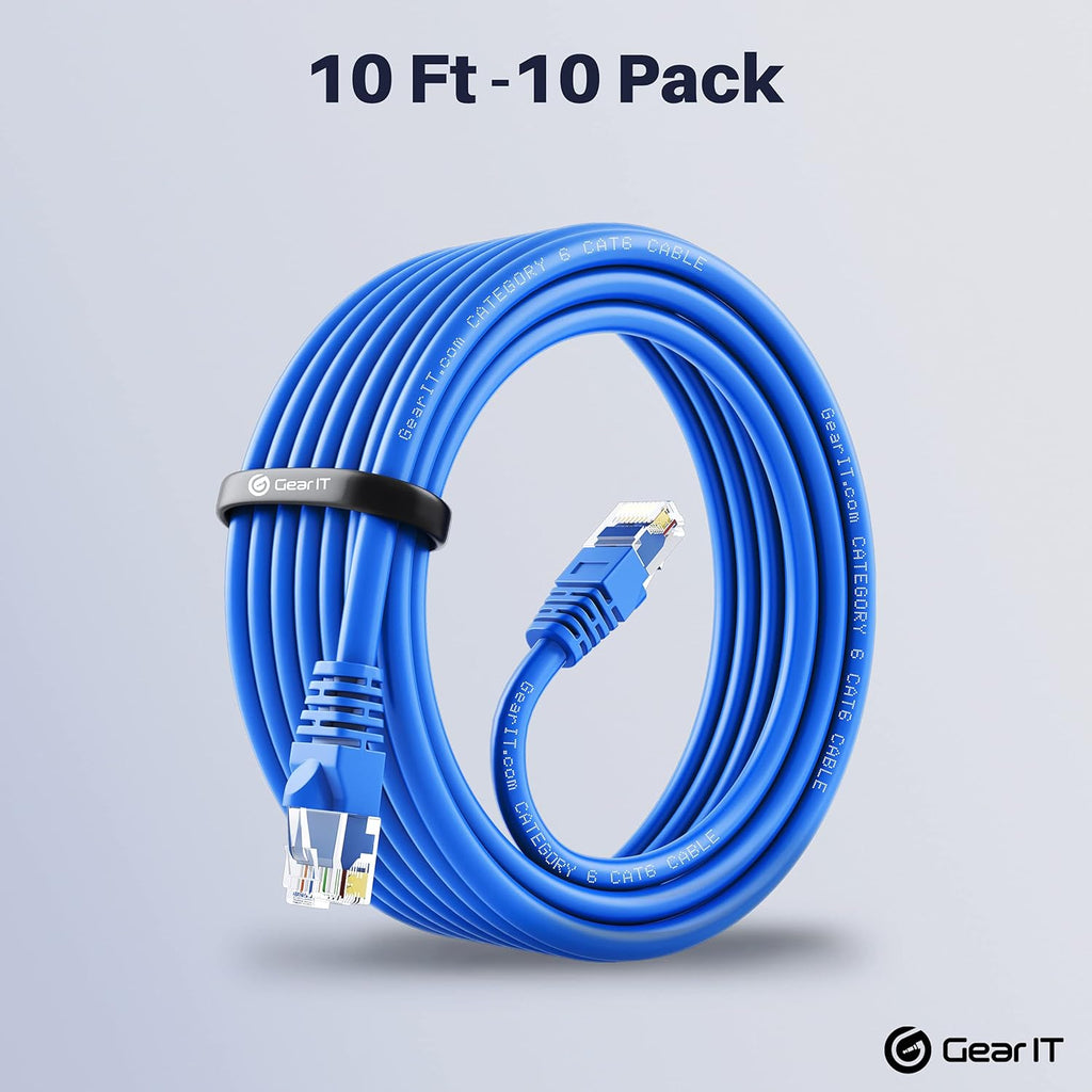 Cat 6 Ethernet Cable 5 ft (24-Pack) Blue C8302