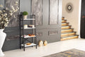 5 Tier White Metal Ladder Bookshelf I172441