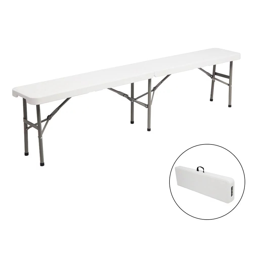 3 Pieces 6ft Portable Folding Picnic Table with Bench X15831