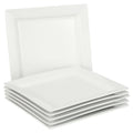 White Porcelain Dinner Plates, Set of 6 I64971
