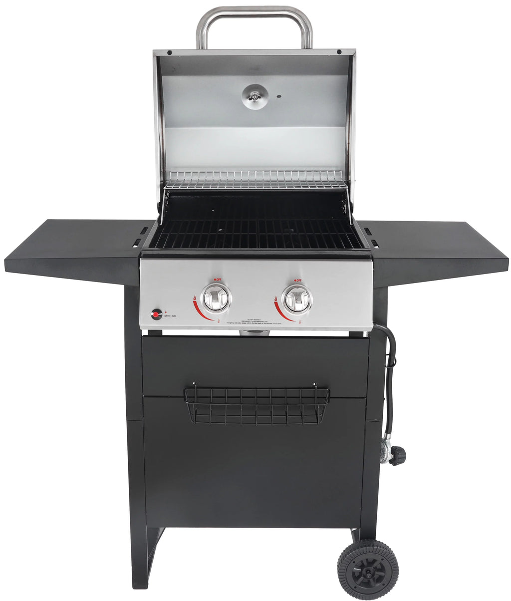2-Burner Propane Gas Grill, Stainless and Black S468727