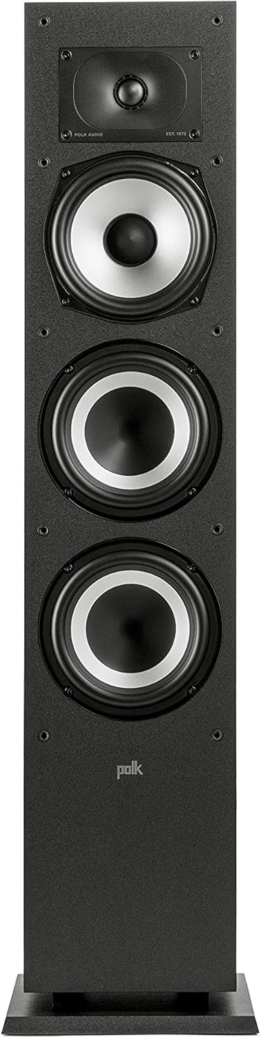 Midnight Black Tower Speaker with 1" Tweeter and 6.5" Woofer S994191