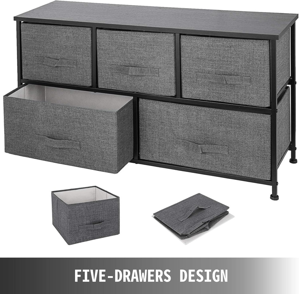 5 Drawer Steel Frame Fabric Storage Organizer R268