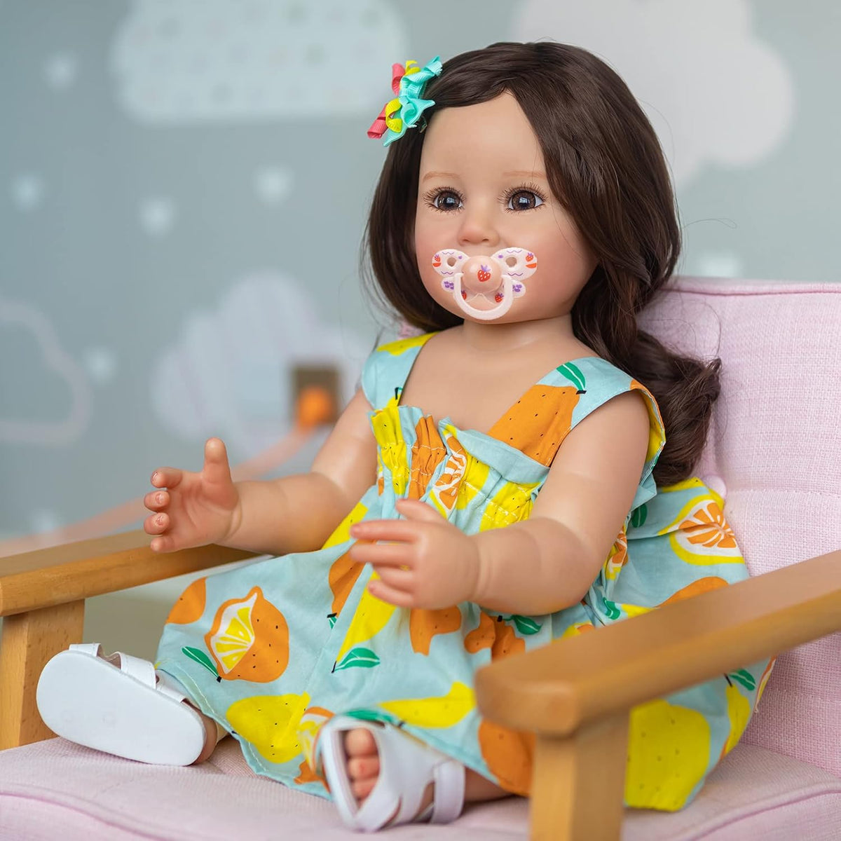 22 inch Full Body Silicone Reborn Baby Doll Girl I16653
