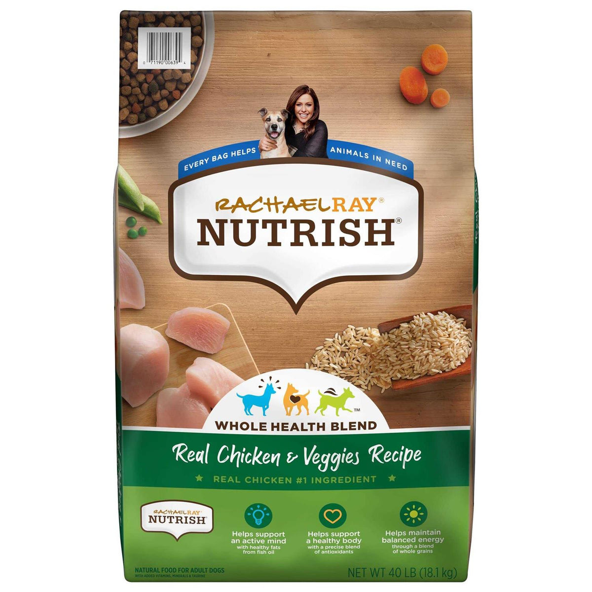 Real Chicken & Veggies Recipe Dry Dog Food G3735
