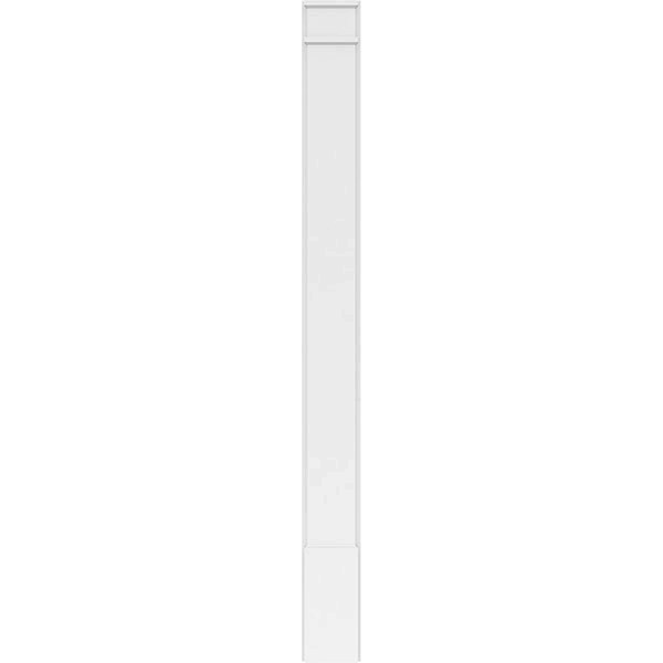 Smooth PVC Pilaster with Decorative Capital & Base (Pair) M85750