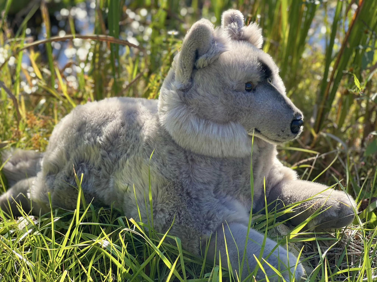 Grey Wolf Plush Stuffed Animal J245