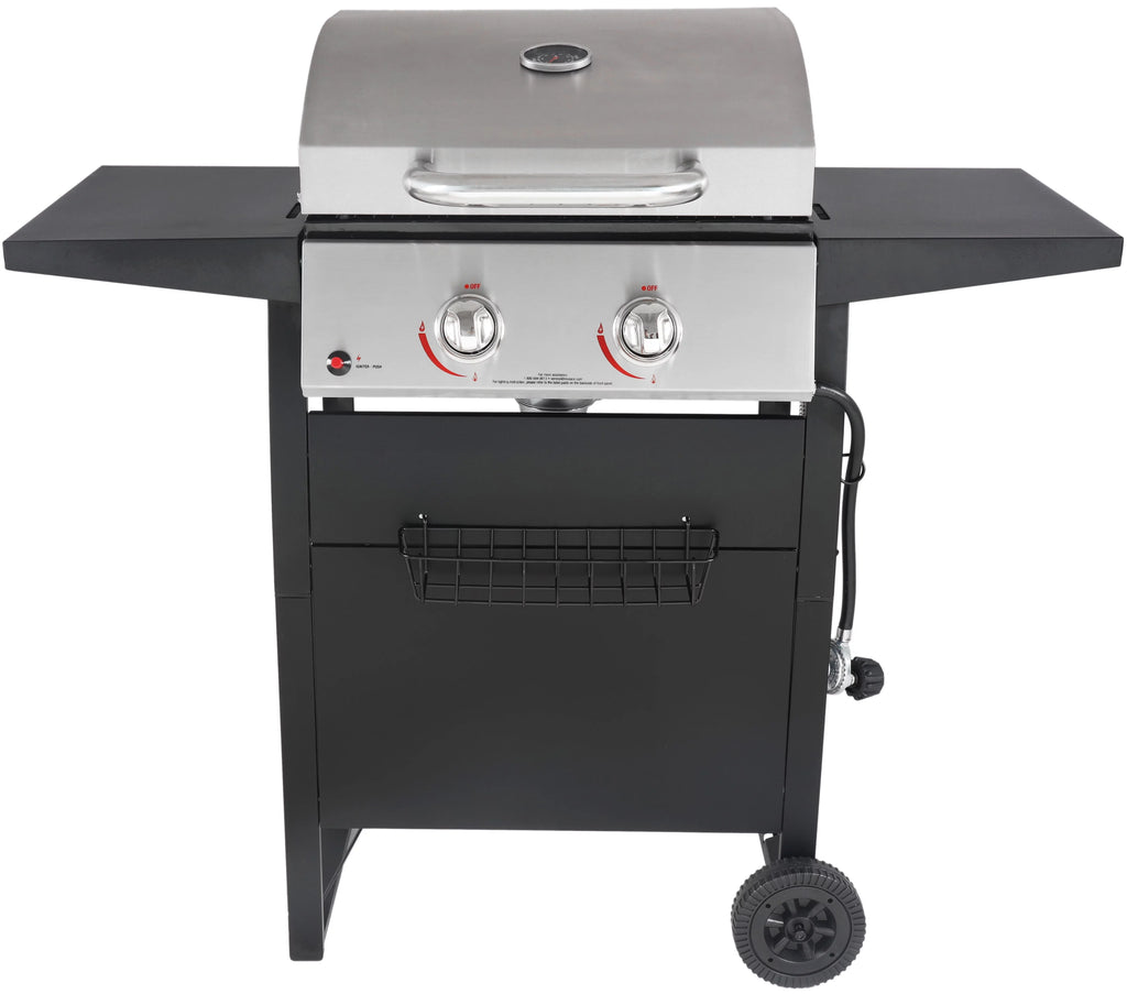 2-Burner Propane Gas Grill, Stainless and Black S468727
