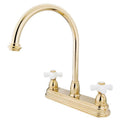 Polished Brass Two Handle Kitchen Faucet H414002